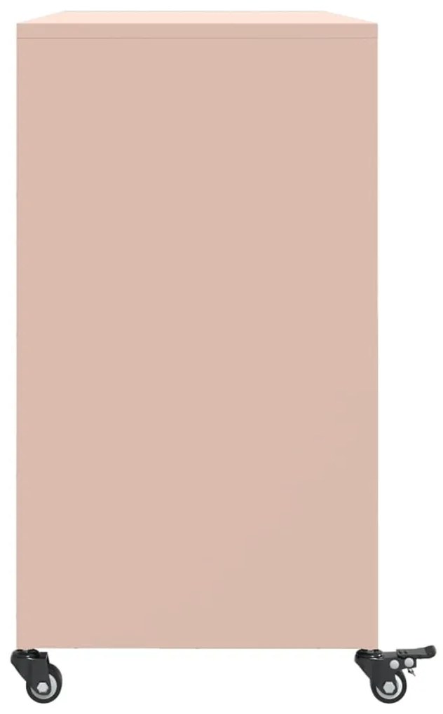 Aparador 100,5x39x72 cm aço rosa