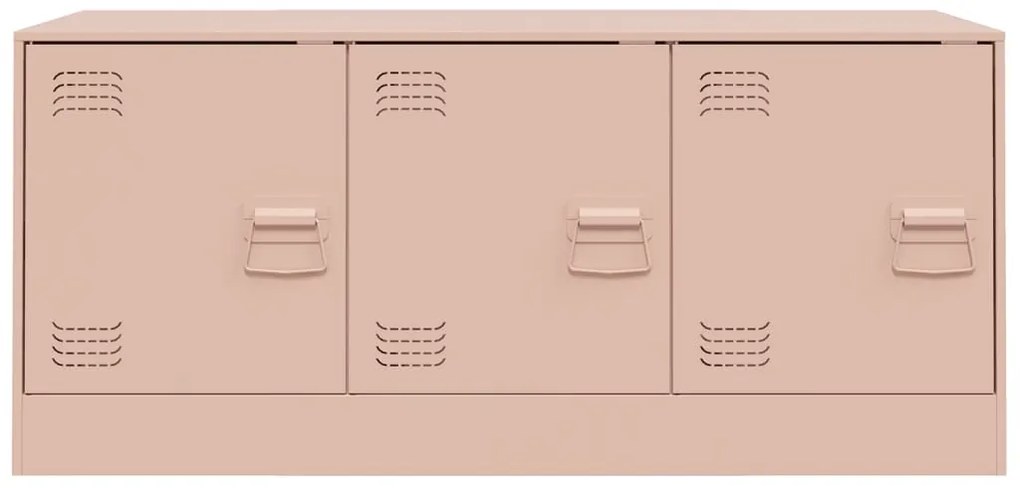 Móvel de TV 99x39x44 aço rosa