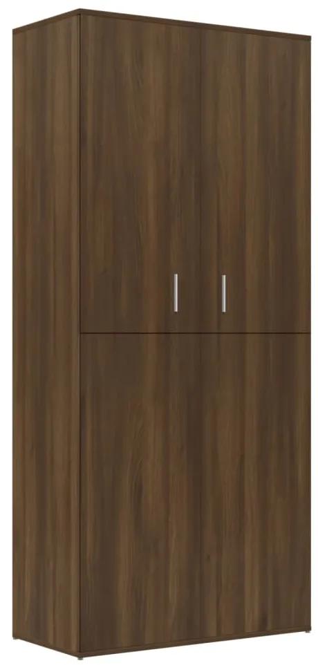 Sapateira 80x39x178 cm derivados de madeira carvalho castanho