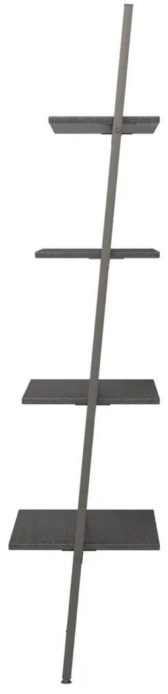 Unidade 4 prateleiras inclinada 64x34x150,5 cm preto