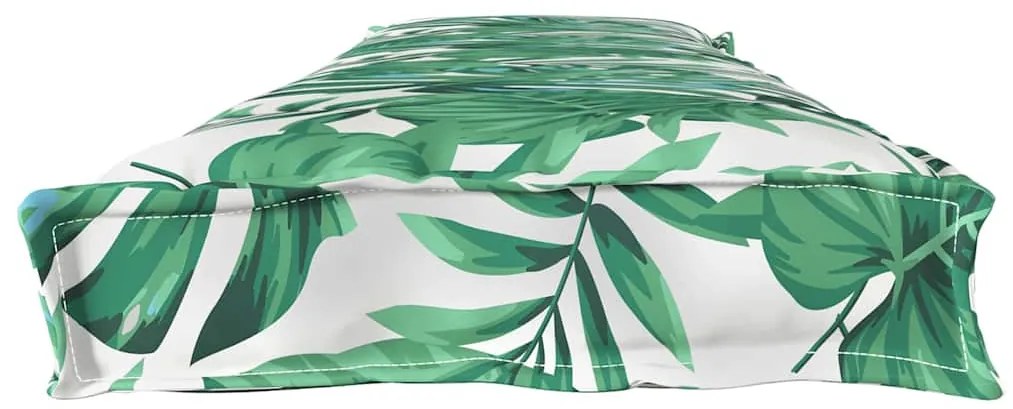 Almofadas de Palete para Banco 2 pcs Padrão de Folhas 180x40x8 cm Teci