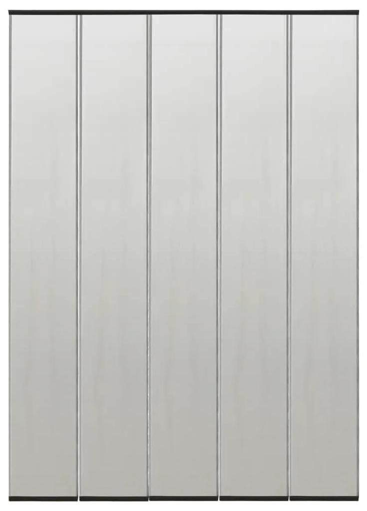 Cortina porta anti-insetos c/ 4 painéis malha 240x240 cm preto