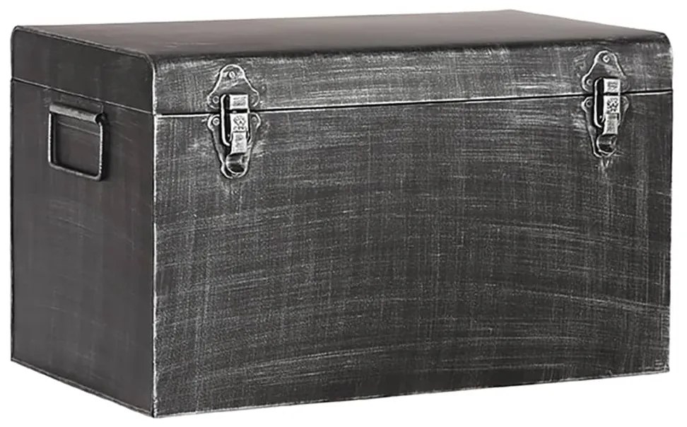 436660 LABEL51 Caixa de arrumação Vintage 60x40x35 cm XL preto antigo