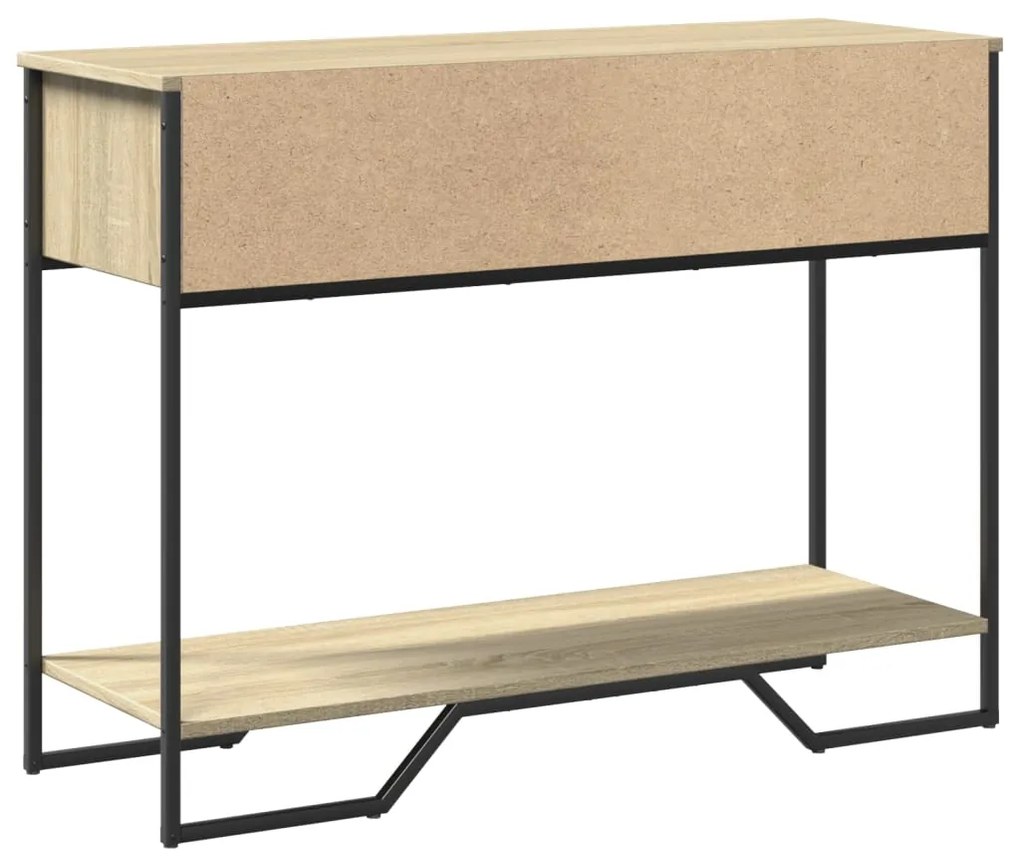 Mesa consola 100x35x74,5cm derivados de madeira carvalho sonoma