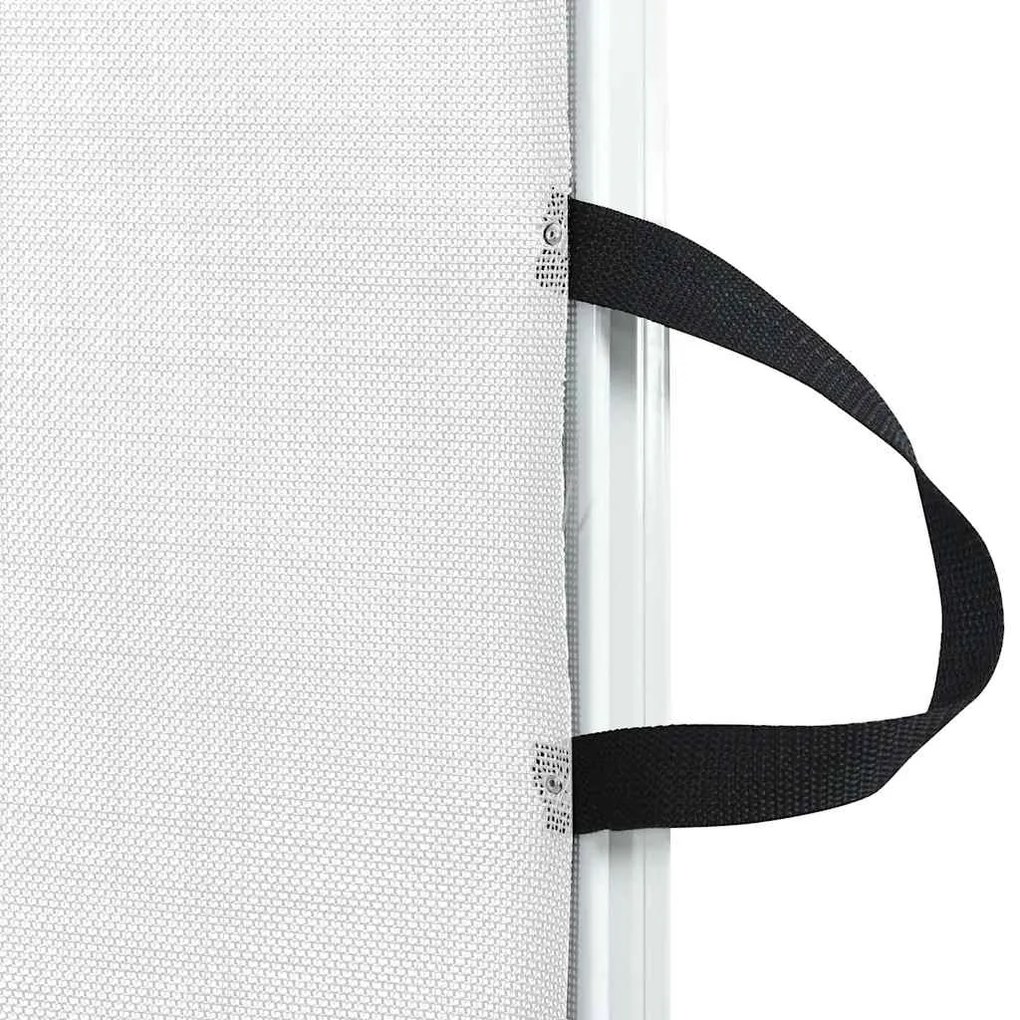 Portão retrátil p/ animais de estimação 102,5x125 cm branco