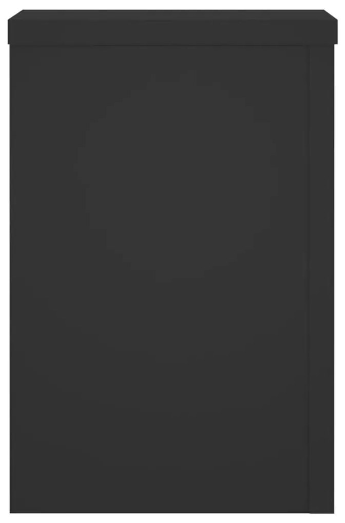 Suportes p/ plantas 2 pcs 25x25x35 cm derivados madeira preto