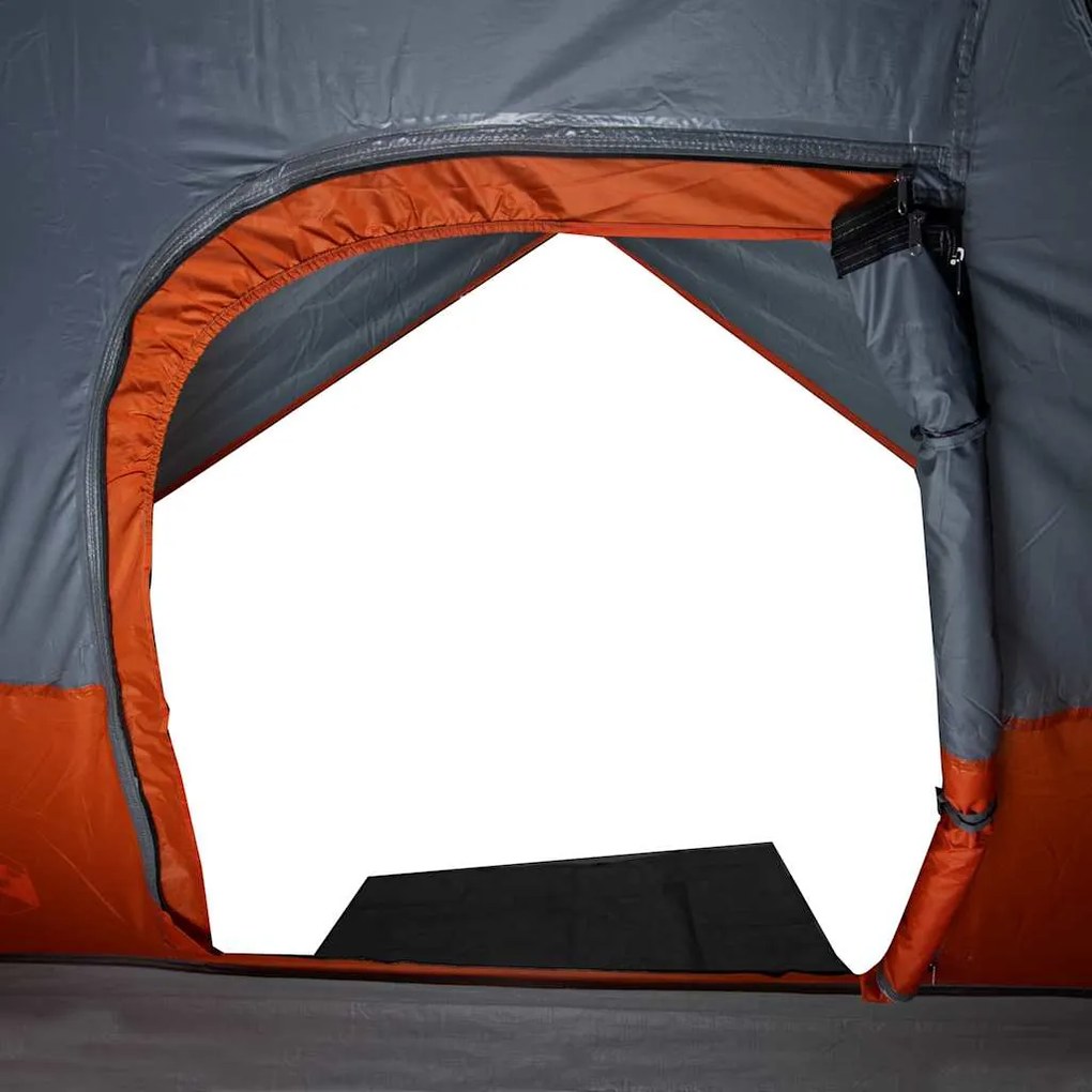 Tenda familiar cúpula para 6 pessoas impermeável laranja