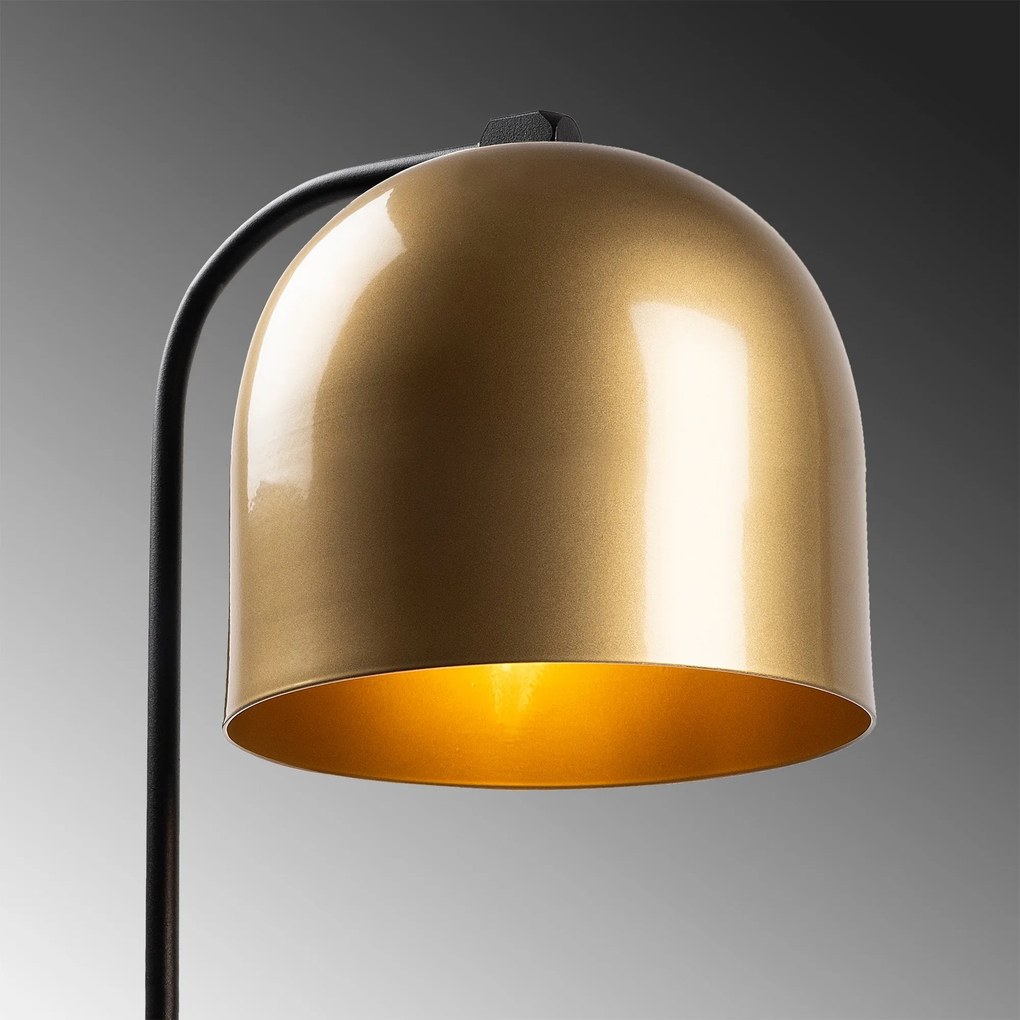 Candeeiro de Mesa Epika – Dourado/Preto – 17 x 22 x 60 cm