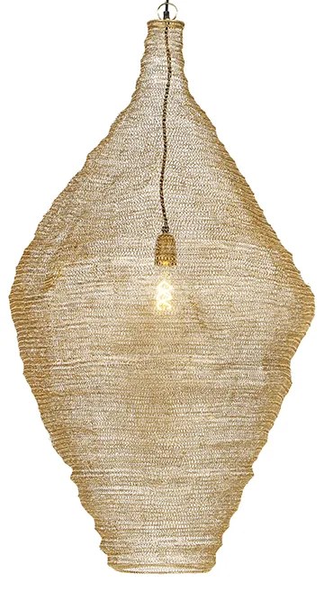 Candeeiro de suspensão oriental dourado 60 cm - Nidum L