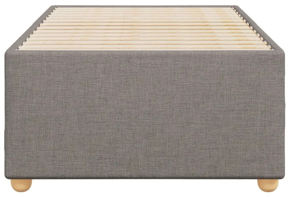 Estrutura de cama sem colchão 90x190 cm tecido cinzento
