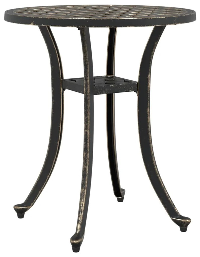 Mesa de jardim Ø48x53 cm alumínio fundido bronze