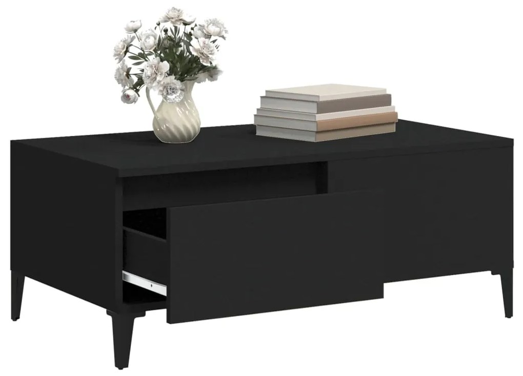 Mesa de centro 90x50x36,5 cm derivados de madeira preto