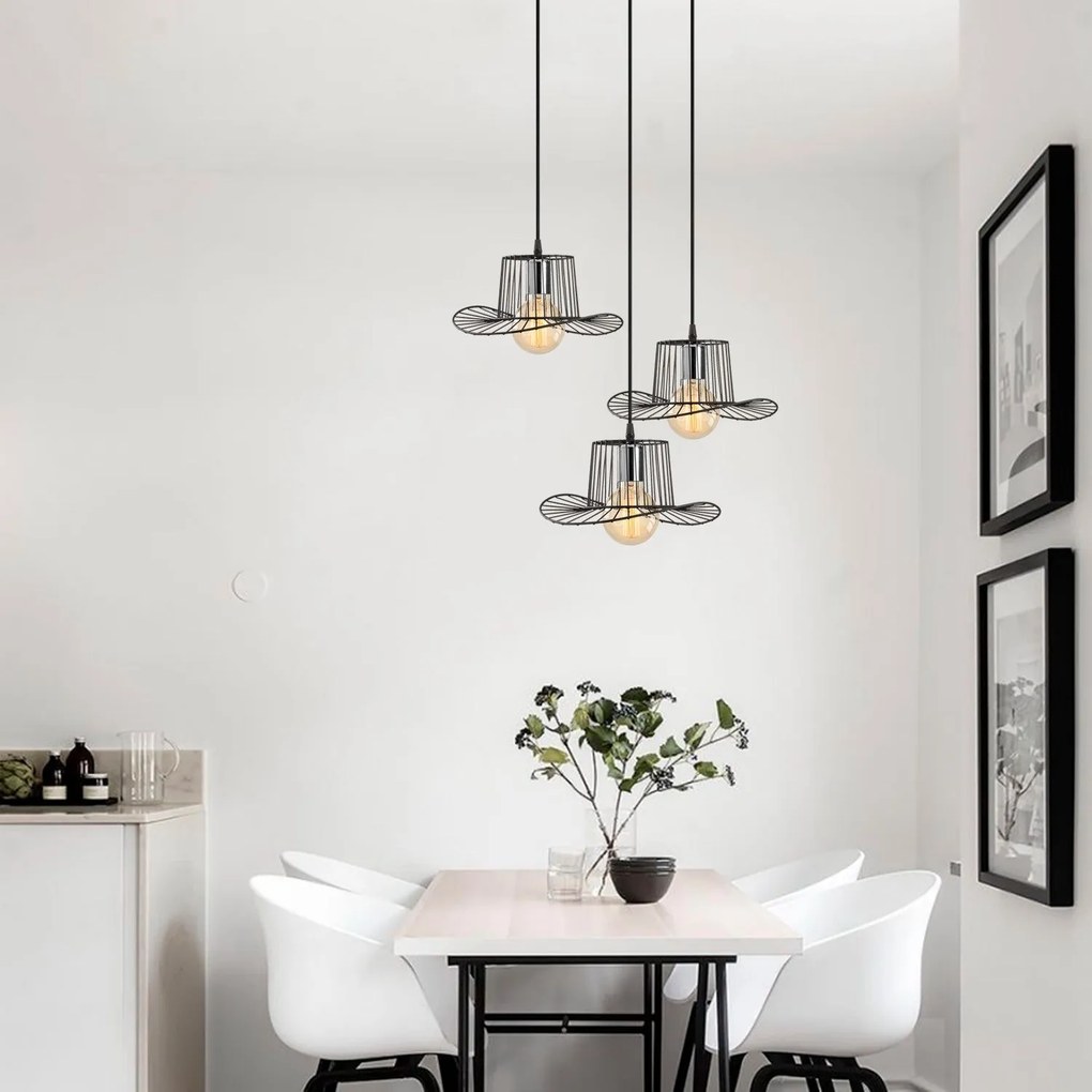 Candeeiro Tel – Preto – 50 cm x 110 cm