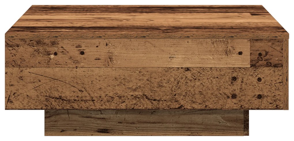 Mesa de Café VidaXL Madeira Velha 80x80x31 cm em Madeira de Engenharia