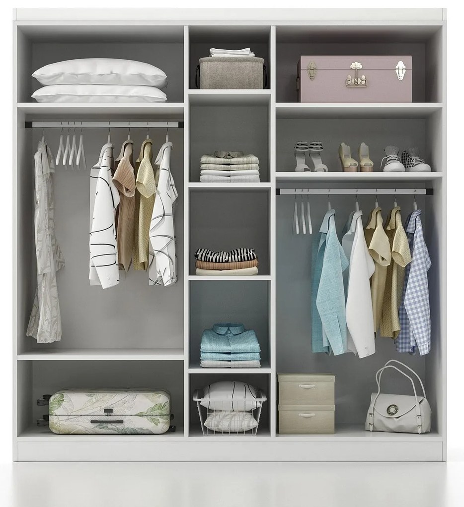Guarda-roupa Lavinia – Branco – 175x210x50 cm