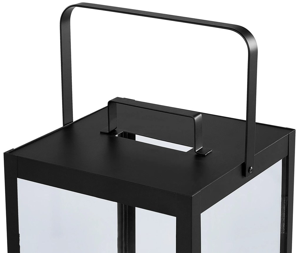 Lanterna em metal preto 30 cm LEPAR Beliani
