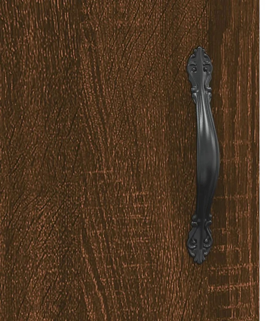 Mesa cabeceira 2pcs 40x40x50cm deriv. madeira carvalho castanho