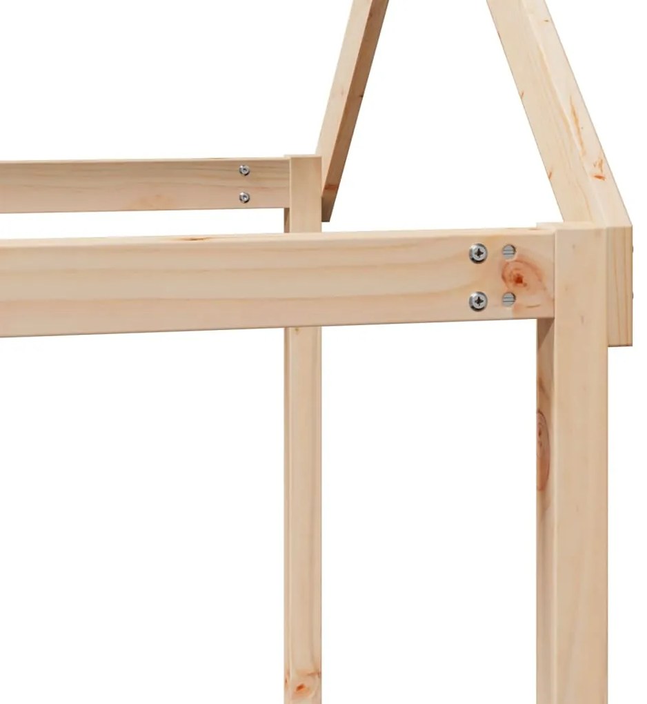 Beliche com telhado 80x200 cm madeira de pinho maciça