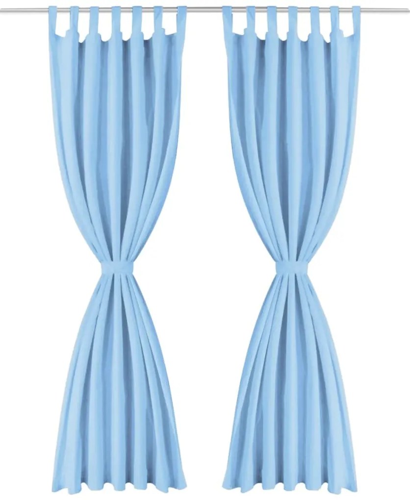 Cortinas de cetim com presilhas 2 pcs 140x225 cm turquesa