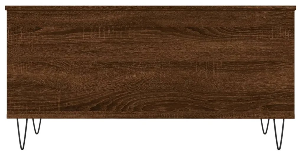 Mesa centro 90x44,5x45 cm derivados madeira carvalho castanho