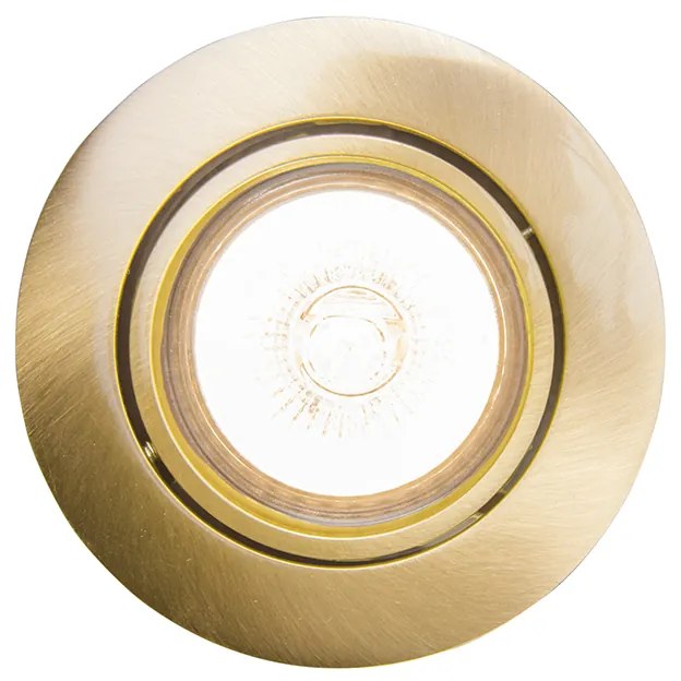 LED Foco embutido inteligente dourado inclinável com Wi-Fi GU10 - Cisco Moderno