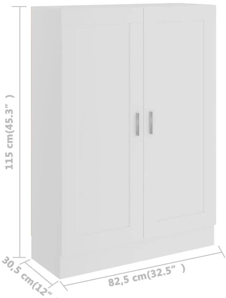 Estante 82,5x30,5x115 cm derivados de madeira branco