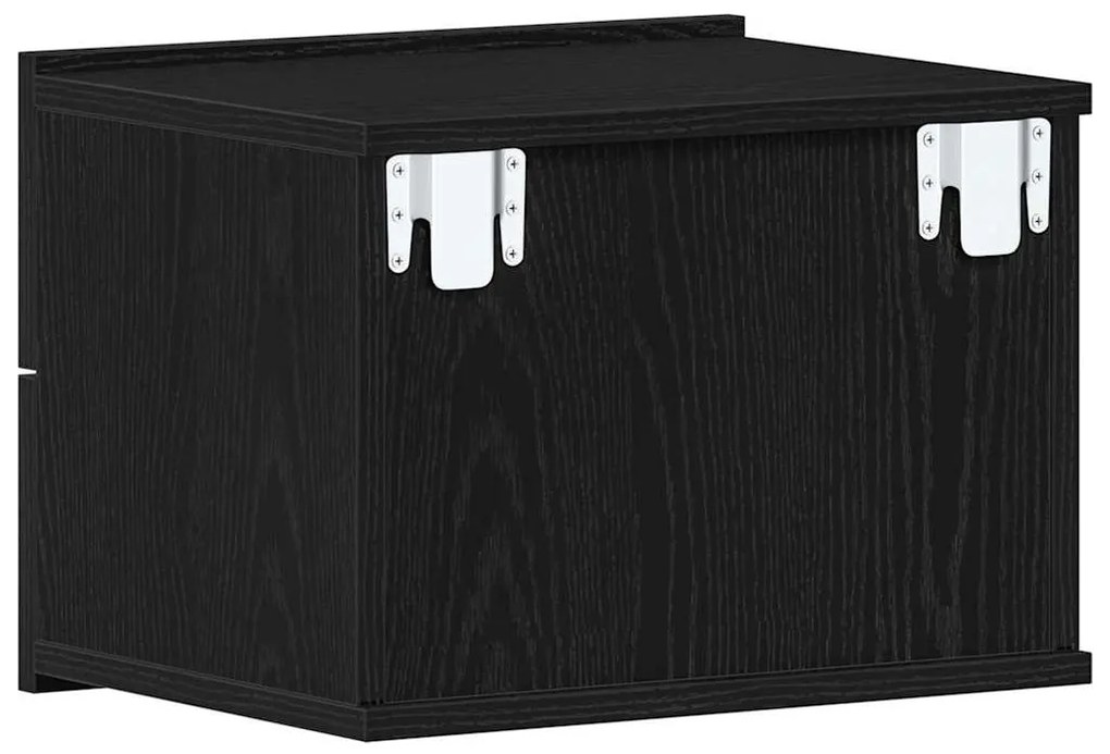 Cabeceira de Cama vidaXL Preta de Carvalho 40x30x30 cm em Madeira Comp