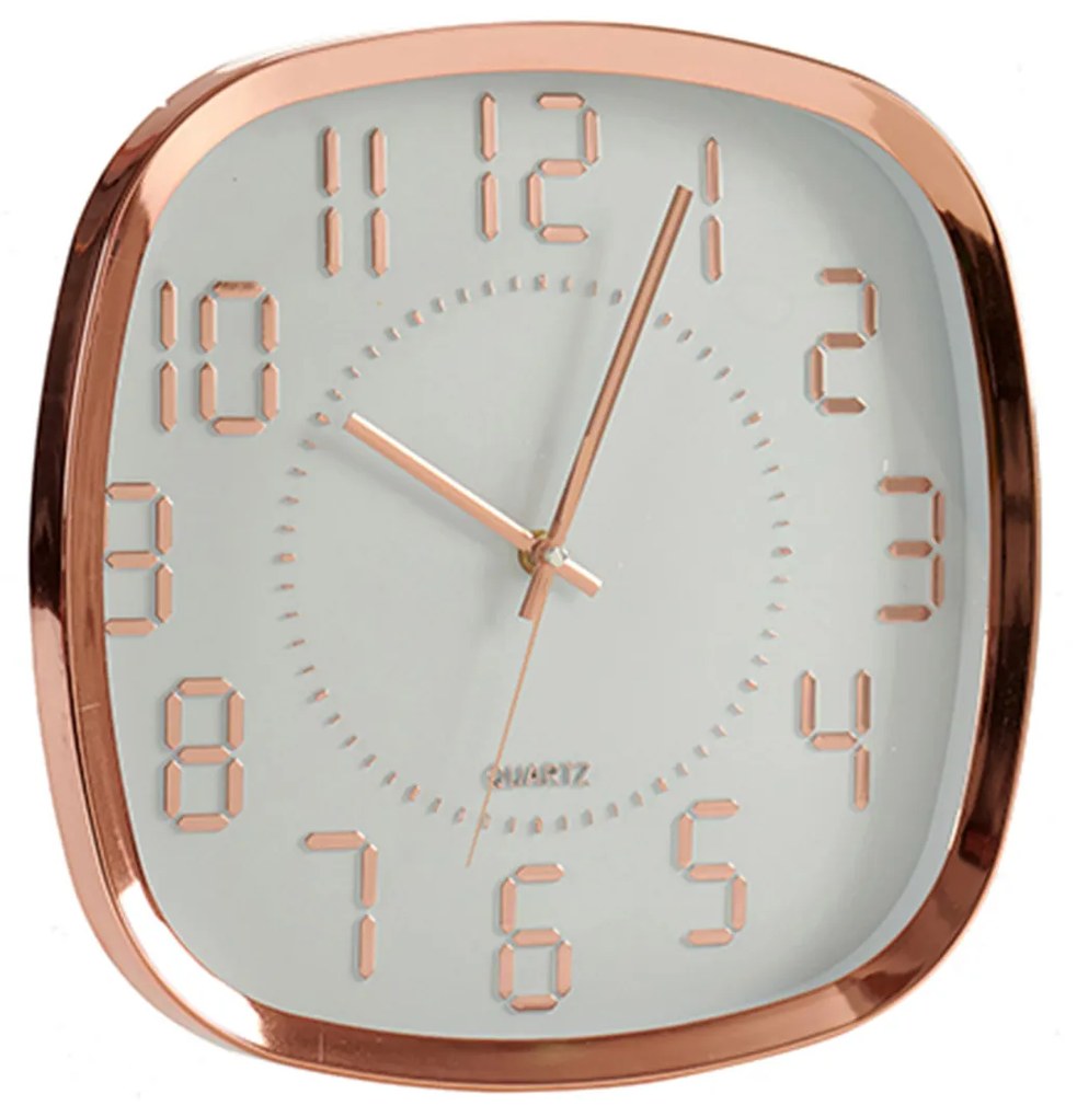 Relógio Quadrado Dourado 31cm