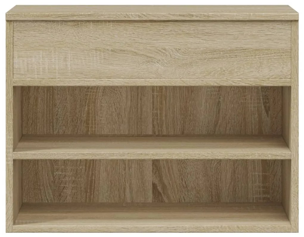 Banco sapateira 60x30x45 cm derivados madeira carvalho sonoma