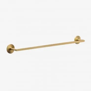 Toalheiro Adesivo De Parede Com Barra Para Casa De Banho Em Aço Inoxidável Caldrumi ↔︎ 60 Cm & Dourado Escovado - Sklum