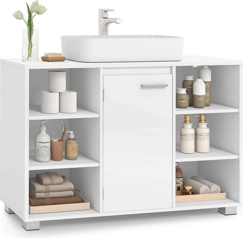 Armário para lavatório (NÃO INCLUIDO) com prateleiras ajustáveis 30 x 90 x 60 cm Branco
