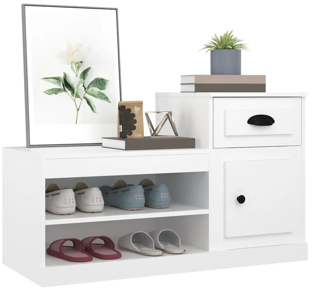 Sapateira 100x42x60 cm derivados de madeira branco