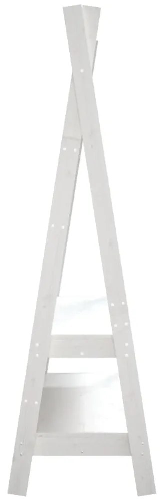 Suporte para roupas 100x45,5x150 cm madeira pinho maciça branco