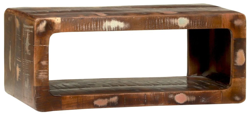 Cabinet de TV Multicolorido 60x30x25 cm Madeira Reaproveitada Maciça