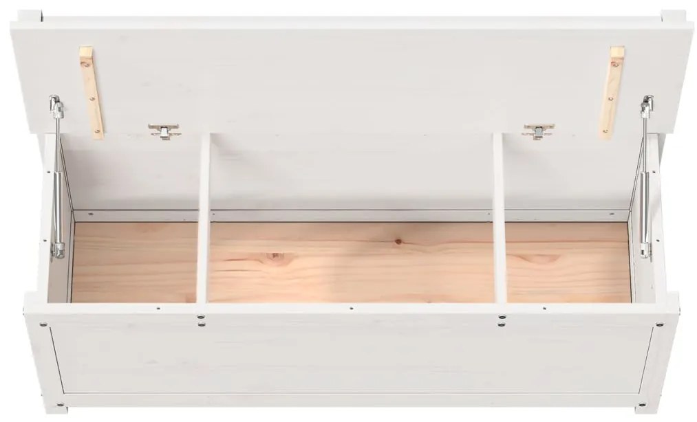 Banco 110x41x76,5 cm madeira de pinho maciça branco