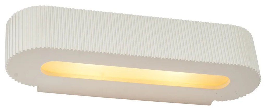 Candeeiro de Parede Escandinavo Bege UFO 2-Luzes - Gesso Escandinavo