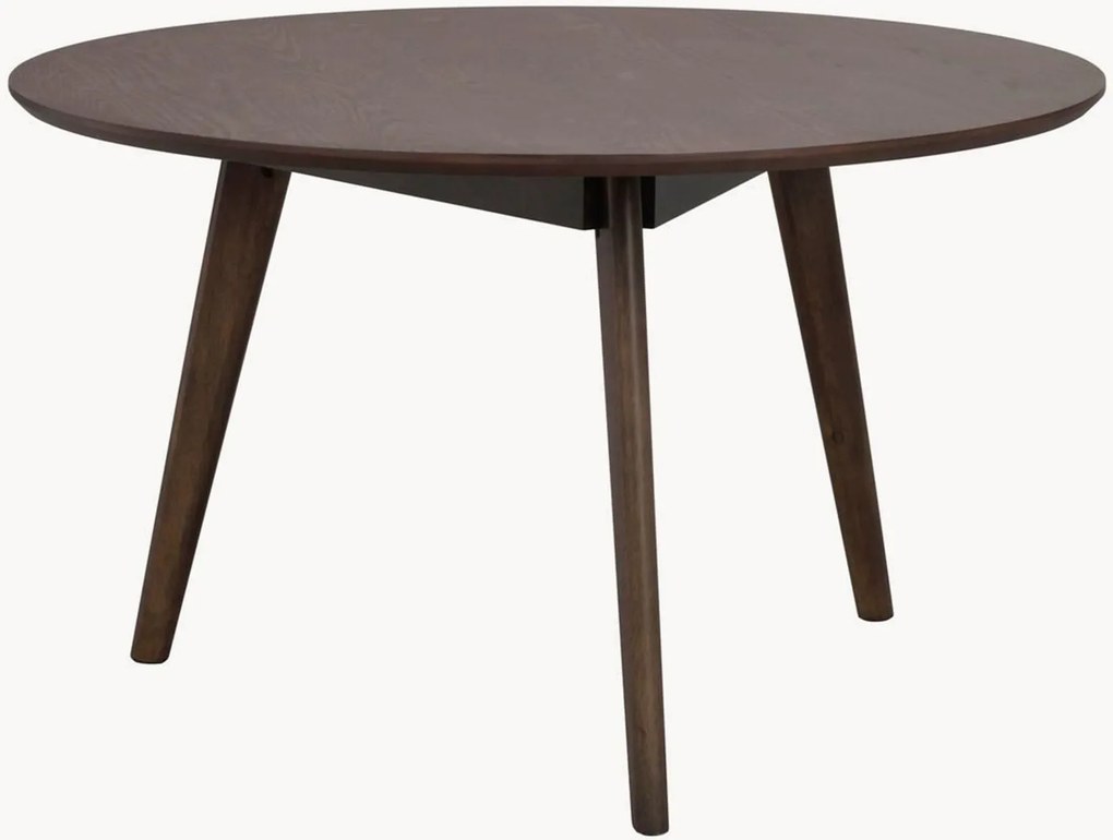 Mesa de centro redonda em madeira Yumi