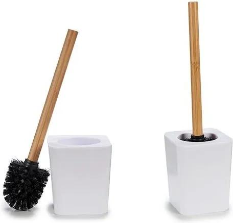 Escova do Banho Branco Bambu (11,6 x 39,5 x 11,6 cm)