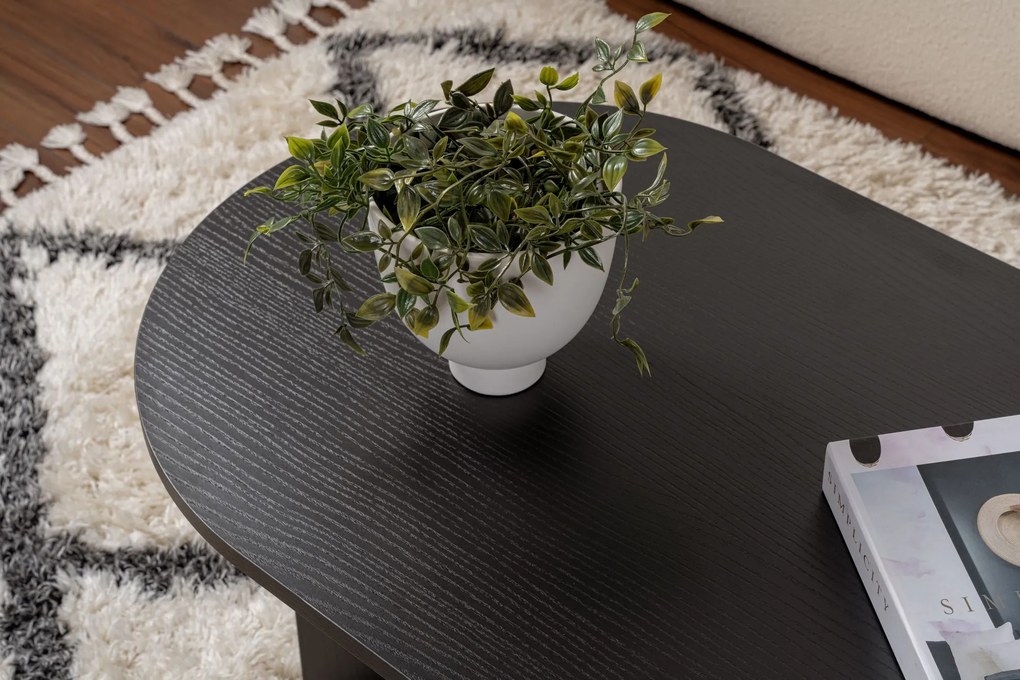 Mesa de Centro Sable – Preto Madeira – 119x40x60 cm