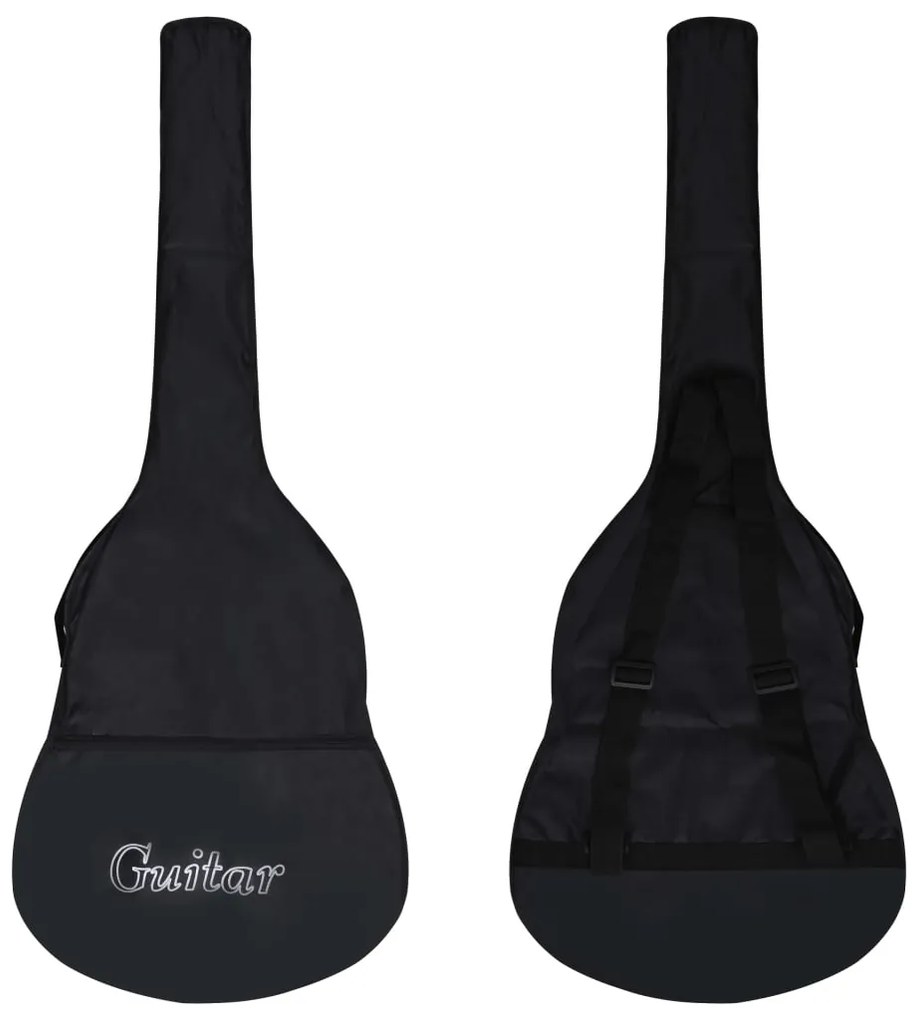 12 pcs conjunto de guitarra com equalizador e 6 cordas preto