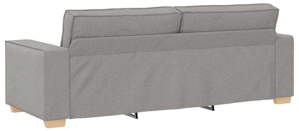 Sofá de 3 lugares cinza nuvem 180 cm tecido