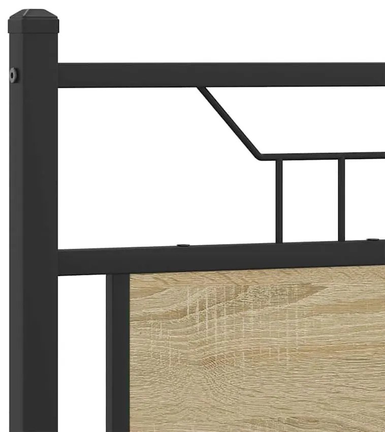Estrutura cama s/ colchão derivados de madeira carvalho sonoma