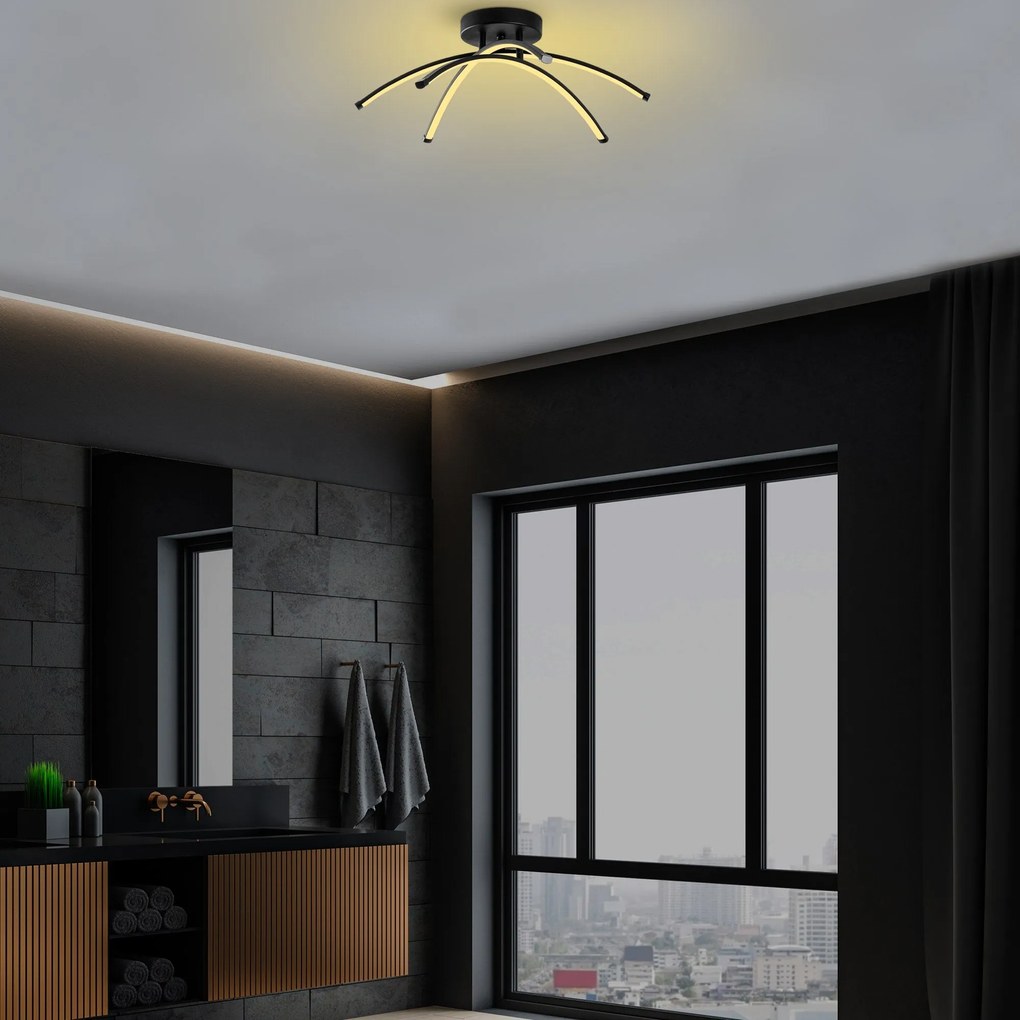 Candeeiro Ledbanana – Preto – 57x20x57 cm