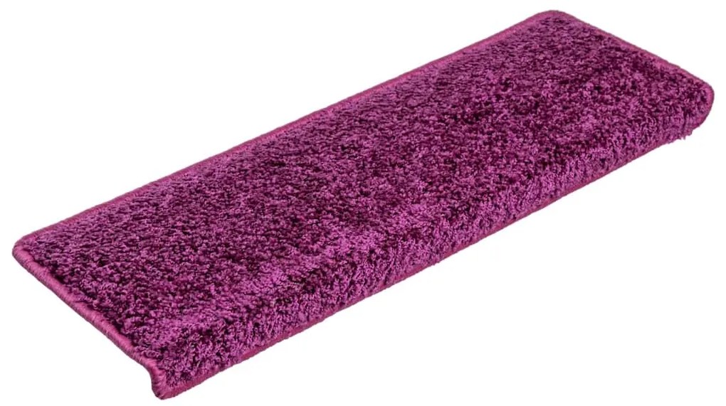 Tapetes de escadas 30 pcs 65x21x4 cm violeta