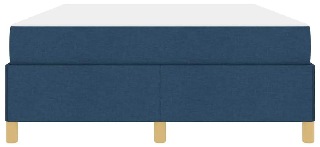 Cama Box Outros Azul e Branco 160 x 200 cm tecido