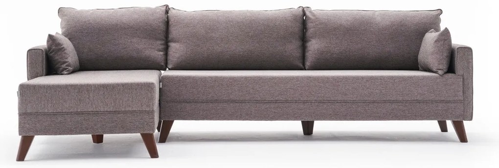 Sofá de Canto Bella – Castanho – 275x85x81 cm