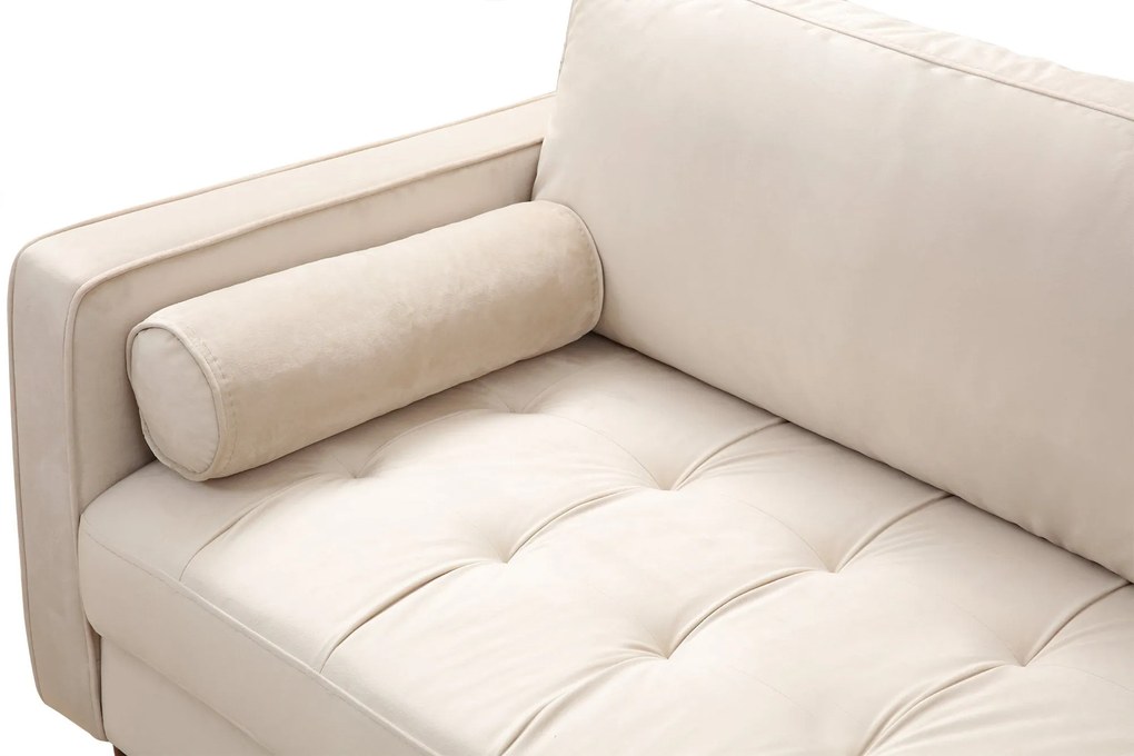 Sofá de 3 Lugares Rome – Bege – 215 x 90 x 70 cm