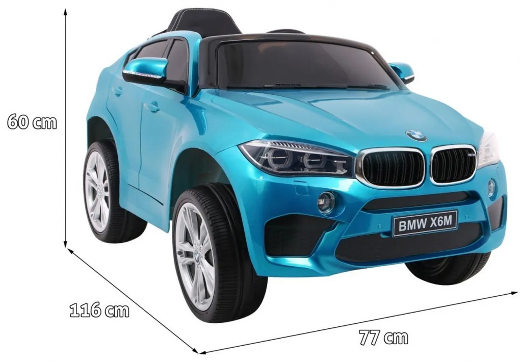 Carro elétrico para Crianças BMW X6M Azul pintado