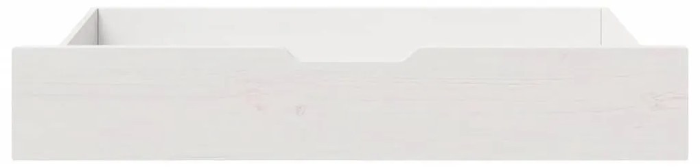 Gavetas para cama 2 pcs 90x55x17 cm pinho maciço branco