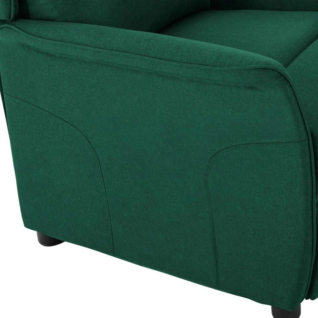 Cadeira Recliner Verde Escuro em Tecido